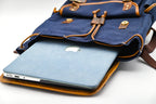 Vintage Leather Travel Bagpack