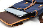 Vintage Leather Travel Bagpack
