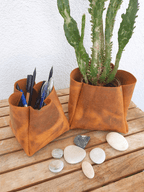 Leather Plant Pot Holder