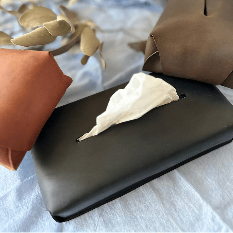 Leather Tissue Box