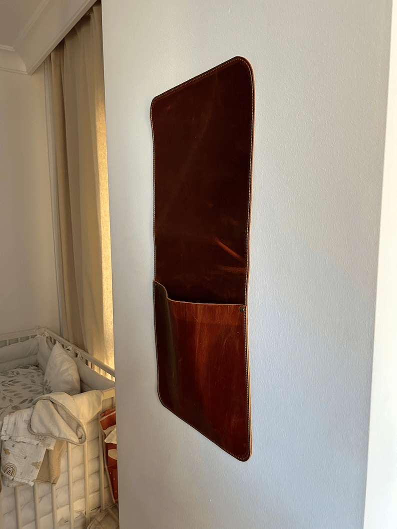 Leather Wall Storage Organizer