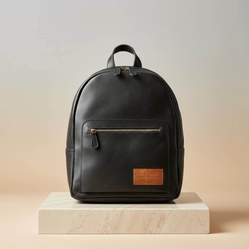 Handmade Leather Backpack – Compact Full Grain Buffalo Leather Backpack