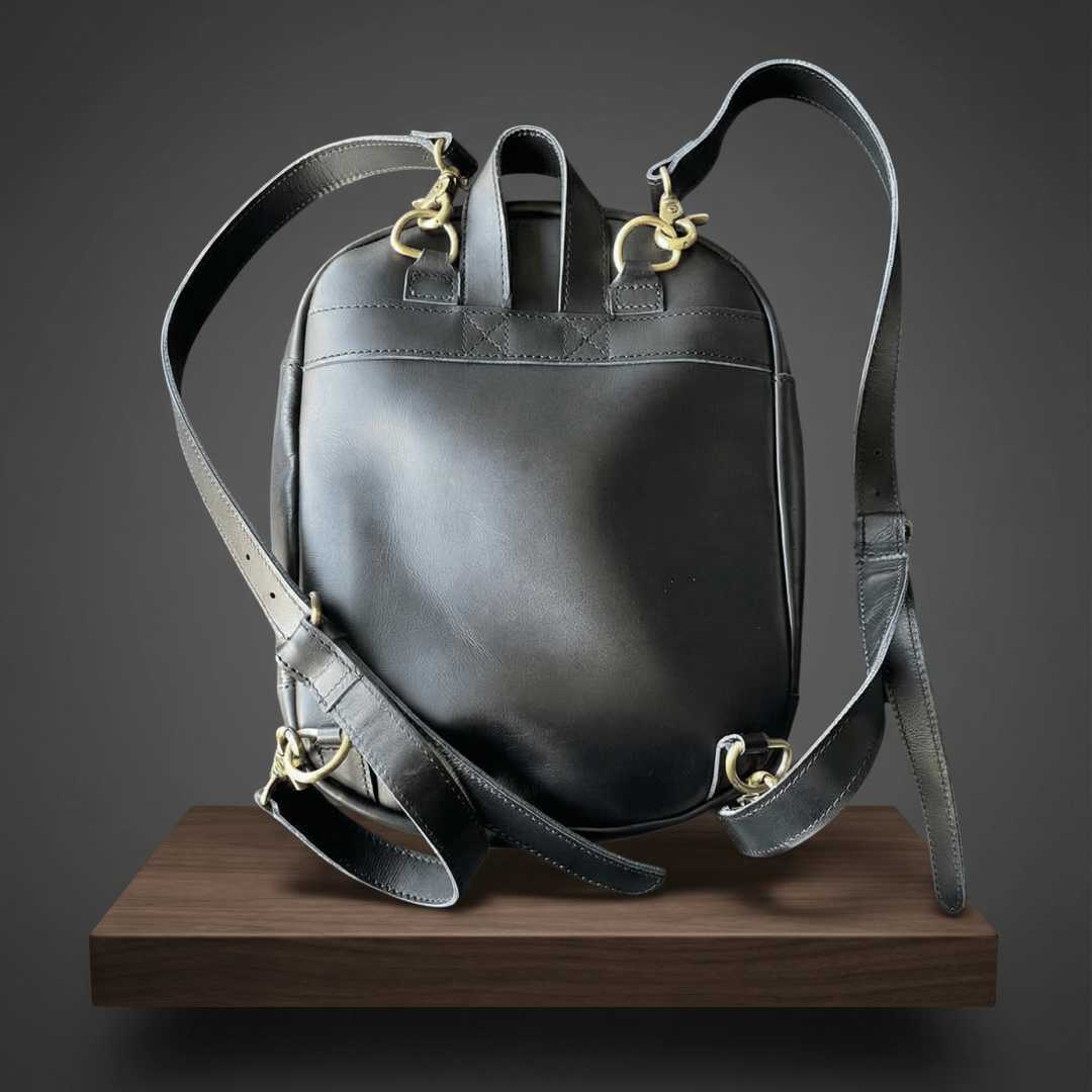 Premium Leather Dopp Kit – Spacious Travel Backpack