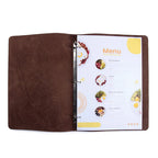 Premium Luxe Leather Menu Booklet