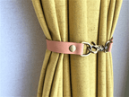 Minimalist Leather Curtain Tieback