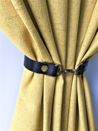 Minimalist Leather Curtain Tieback