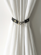 Minimalist Leather Curtain Tieback