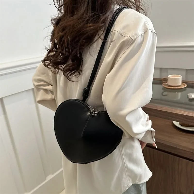 Black Heart Sling Bag