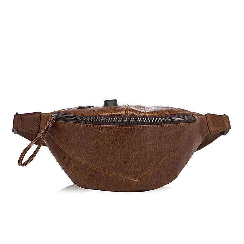 CraftShades Vintage Brown Leather Unisex Fanny Packs Hip Pack Waist Bag