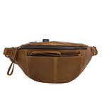 CraftShades Vintage Brown Leather Unisex Fanny Packs Hip Pack Waist Bag