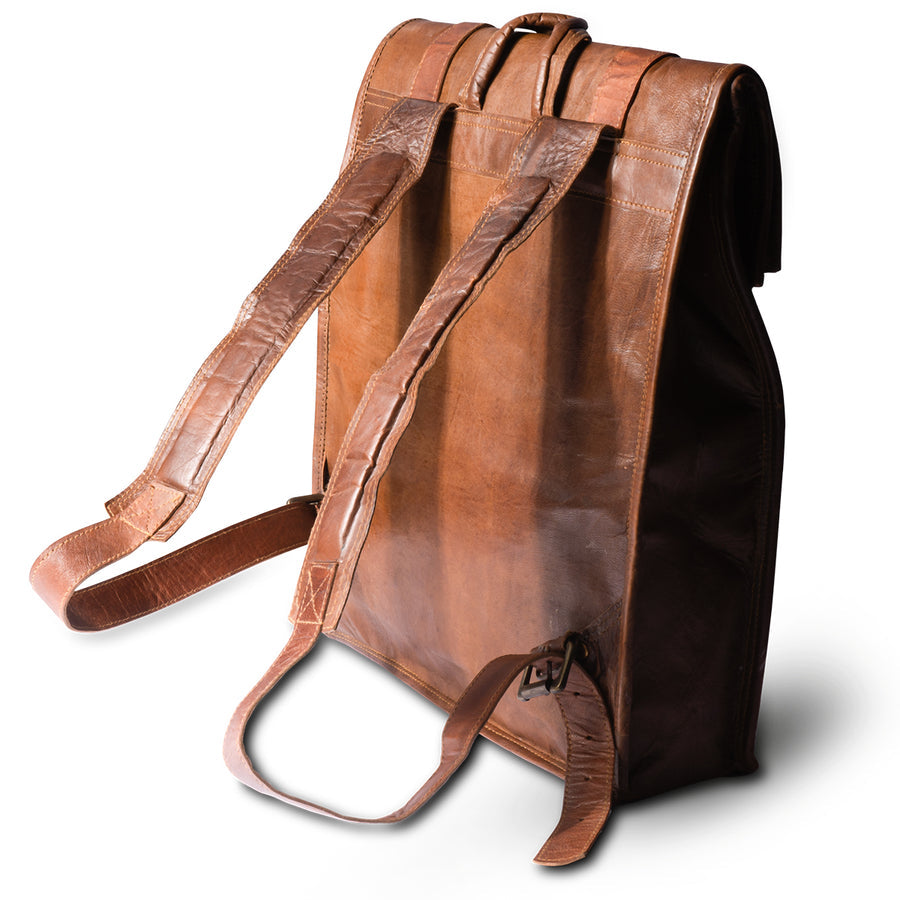 Craftshades – Multiple Pockets 12*16 Inch Handcrafted Goat Leather Roll Bag | 100% Genuine Leather