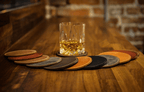Round Leather Coasters