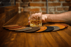 Round Leather Coasters