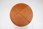 Round Leather Placemats Set