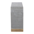 Black and White Striped Bone Inlay Console Table