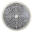 Black Geometric Bone Inlay Box – Medium