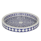 Floral Bone Inlay Decorative Tray