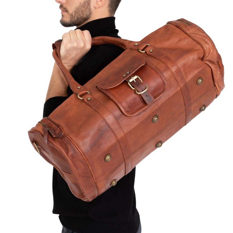 CraftShades - 22 Inch leather duffle bag