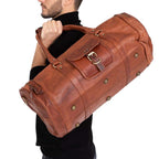 CraftShades leather duffle bag