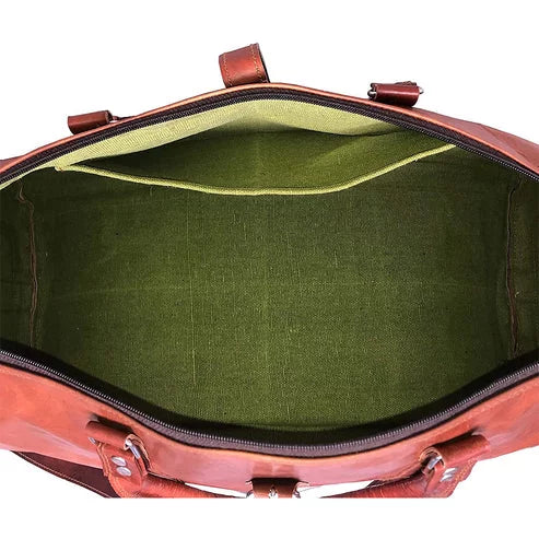 CraftShades Leather Duffle Bag – Premium Quality and Versatility