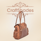 Craftshades – 13 Inch Handcrafted Leather Women’s brown Tote Bag | 100% Genuine Leather