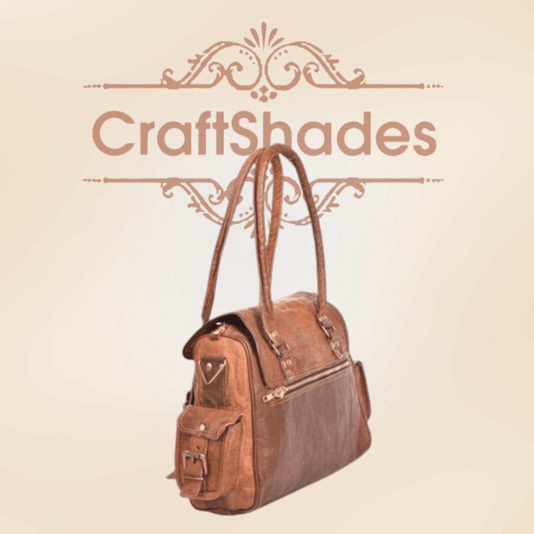 Craftshades – 13 Inch Handcrafted Leather Women’s brown Tote Bag | 100% Genuine Leather