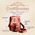 Craftshades - Genuine Goat Leather Mobile Sling Bag