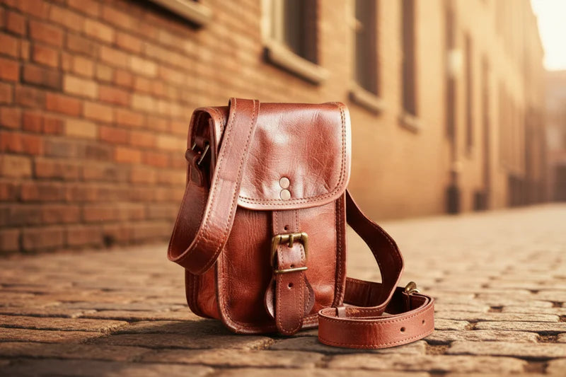 Craftshades - Genuine Goat Leather Mobile Sling Bag