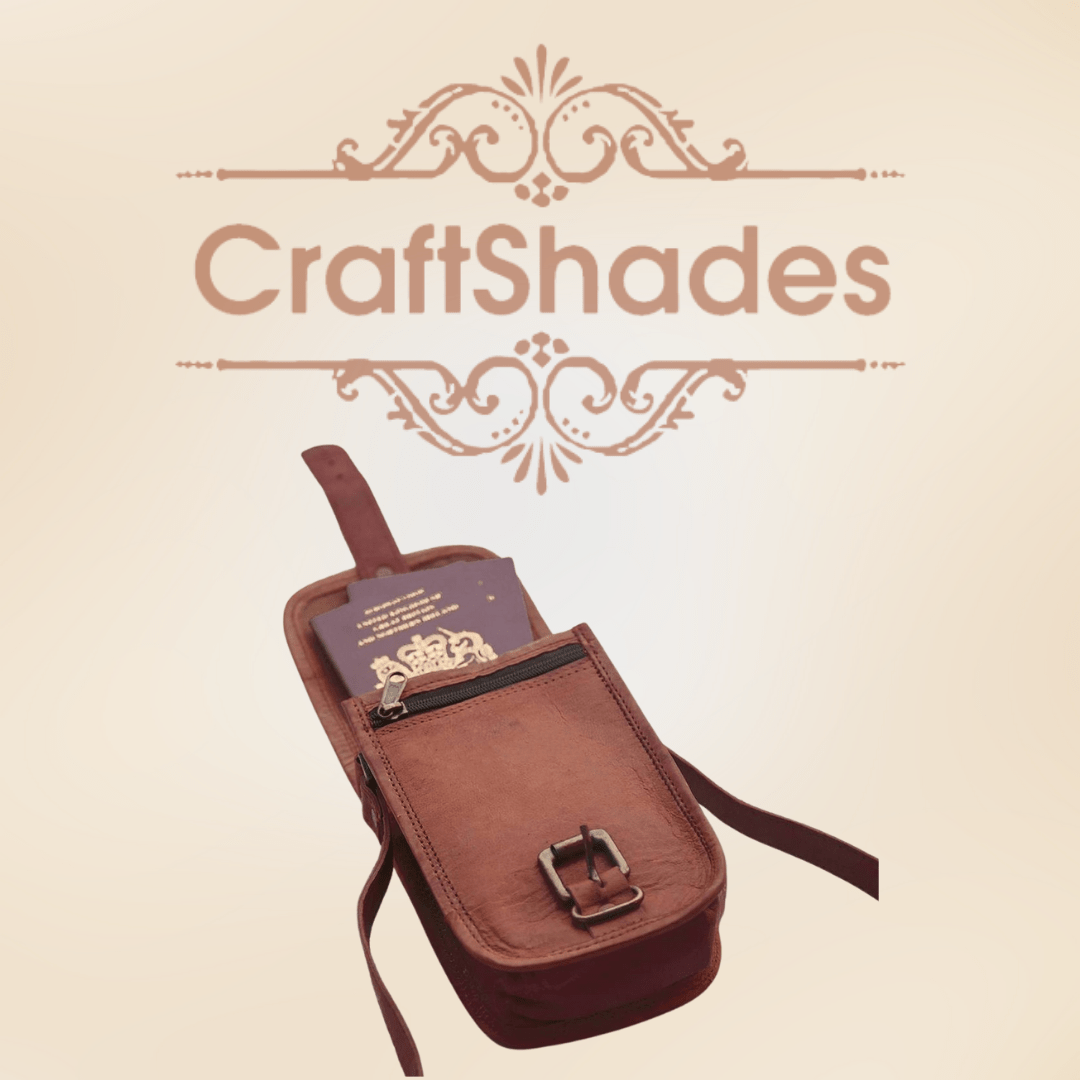 Craftshades – 5*7 Inch Handcrafted Mobile Sling Bag | 100% Genuine Goat Leather