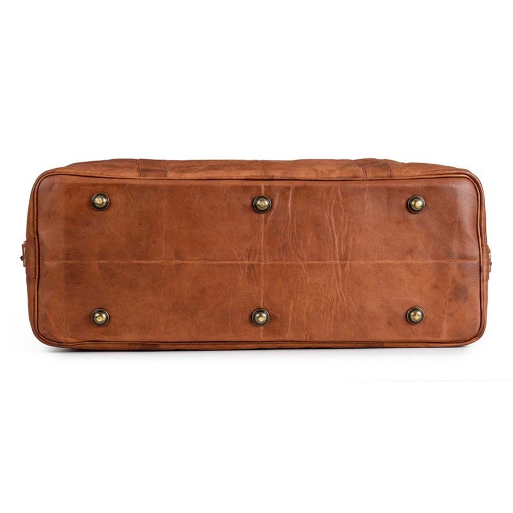 CraftShades - 20 Inch brown duffle leather bag