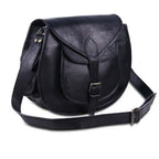 CraftShades - Cross body Black Leather Sling Bag Women Purse Satchel Bag Shoulder Bag Gift Bag