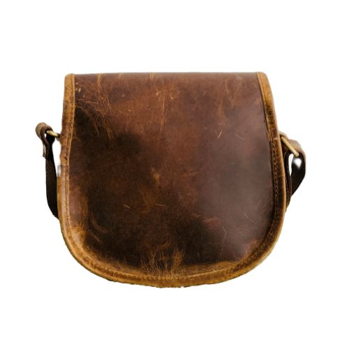 CraftShades - 7*9 inch buffalo Leather Sling Bag For Girls and Boys | 100% Genuine Leather