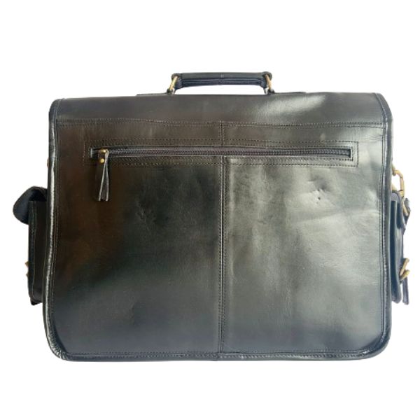 Retro Buffalo Hunter Leather Laptop Bag