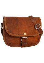 Craftshades – 9*7*3.5 Inch Plain Handcrafted Goat Leather Sling Bag