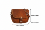 Craftshades – 9*7*3.5 Inch Plain Handcrafted Goat Leather Sling Bag