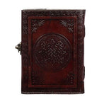 CraftShades- Handmade Leather Diary Embossed with Skull. Antique Lock Closure. Pefect for Artist Sketchbook, Scrapbook, Drawing, Writing etc. Brown Colour Size 5×7 inch (Skull)