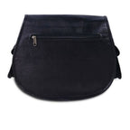 CraftShades - Cross body Black Leather Sling Bag Women Purse Satchel Bag Shoulder Bag Gift Bag