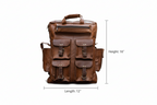 Seven Pocket Goat Leather Backpack | Unisex