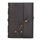 Antique Handmade Leather Diary – Unlined (7x5", Black)