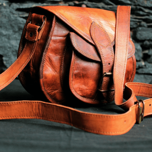 Craftshades – Crossbody Handcrafted Leather Sling Bag for Women | 100% Genuine Leather