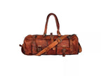 Craftshades - 24 Inch Expandable Genuine Goat Leather Duffle Bag