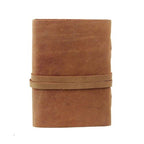 CraftShades - Leather Diary - Antique Handmade Leather Heart of Hearts Bound Notepad for Men and Women Plain Paper Travel Diary and Notebooks to Write 7 x 5 Inch (Camel Brown)