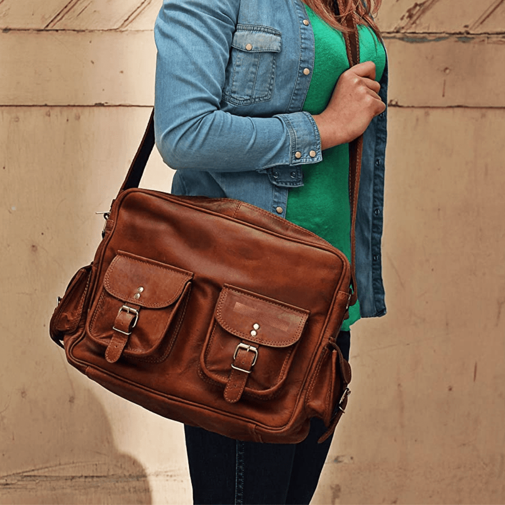 Craftshades - Multipurpose Handcrafted Leather Travel Bag | 100% Genuine Leather