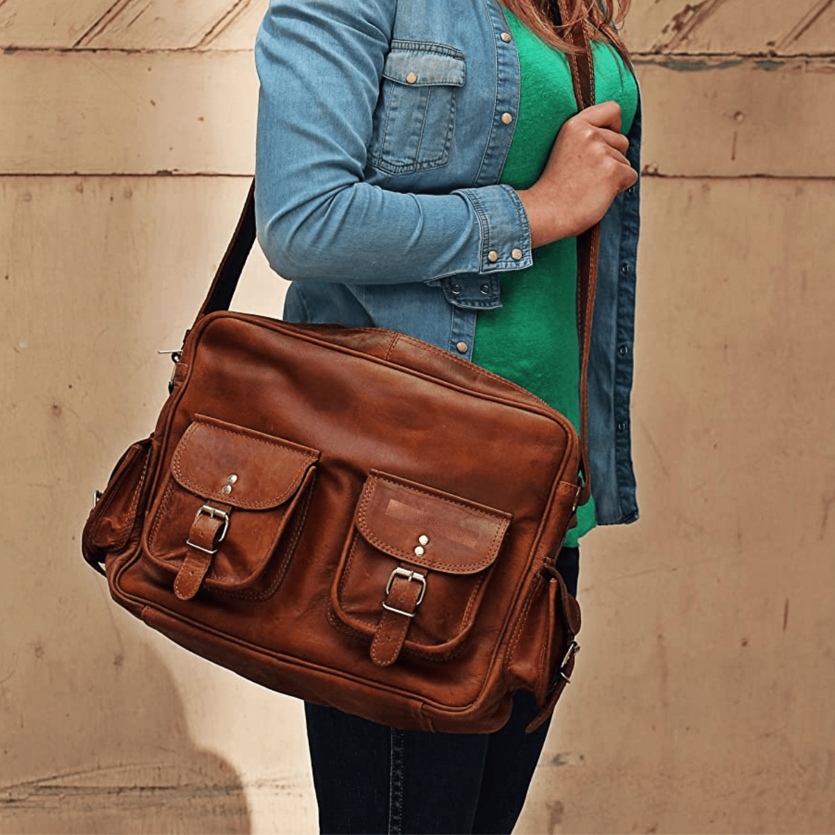 Craftshades - Multipurpose Handcrafted Leather Travel Bag | 100% Genuine Leather