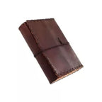 Handcrafted Leather Journal – Plain Brown (7x5")