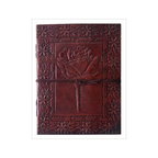 Craftshades – Rose Flower Embossed Unique Design 7″5 Handcrafted Leather Journal/Diary 100 page | 100% Genuine Leather