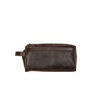Brown Mens Toiletry Bag, Kit, Custom Wedding Gift, Leather Travel Case, Leather Toiletry Bag, Monogram Dopp Kit, Gifts for Husband