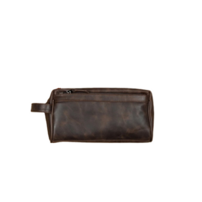Brown Mens Toiletry Bag, Kit, Custom Wedding Gift, Leather Travel Case, Leather Toiletry Bag, Monogram Dopp Kit, Gifts for Husband