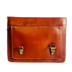 Retro buffalo Leather big pocket  Laptop Bag