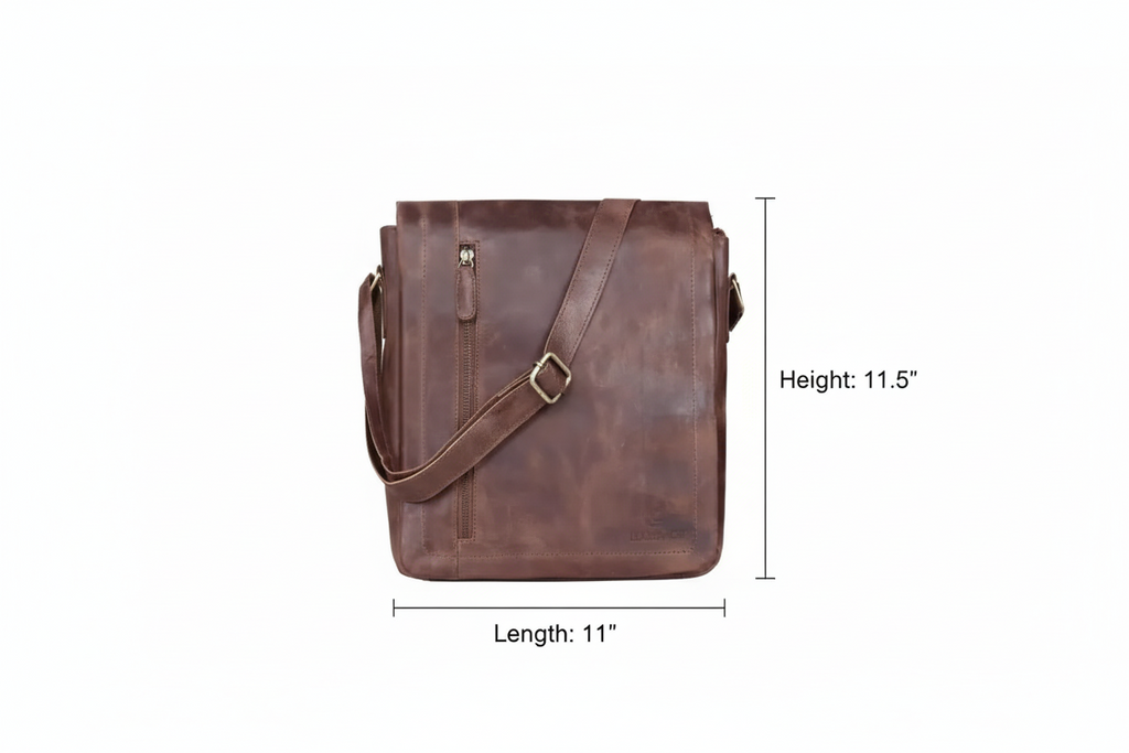 Craftshades Handmade Brown Leather Sling for Men